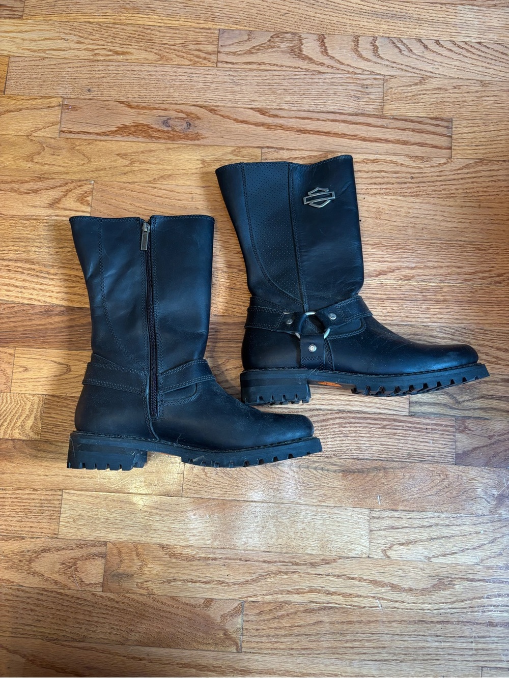 Harley-Davidson Black Motorcycle Harness Boots